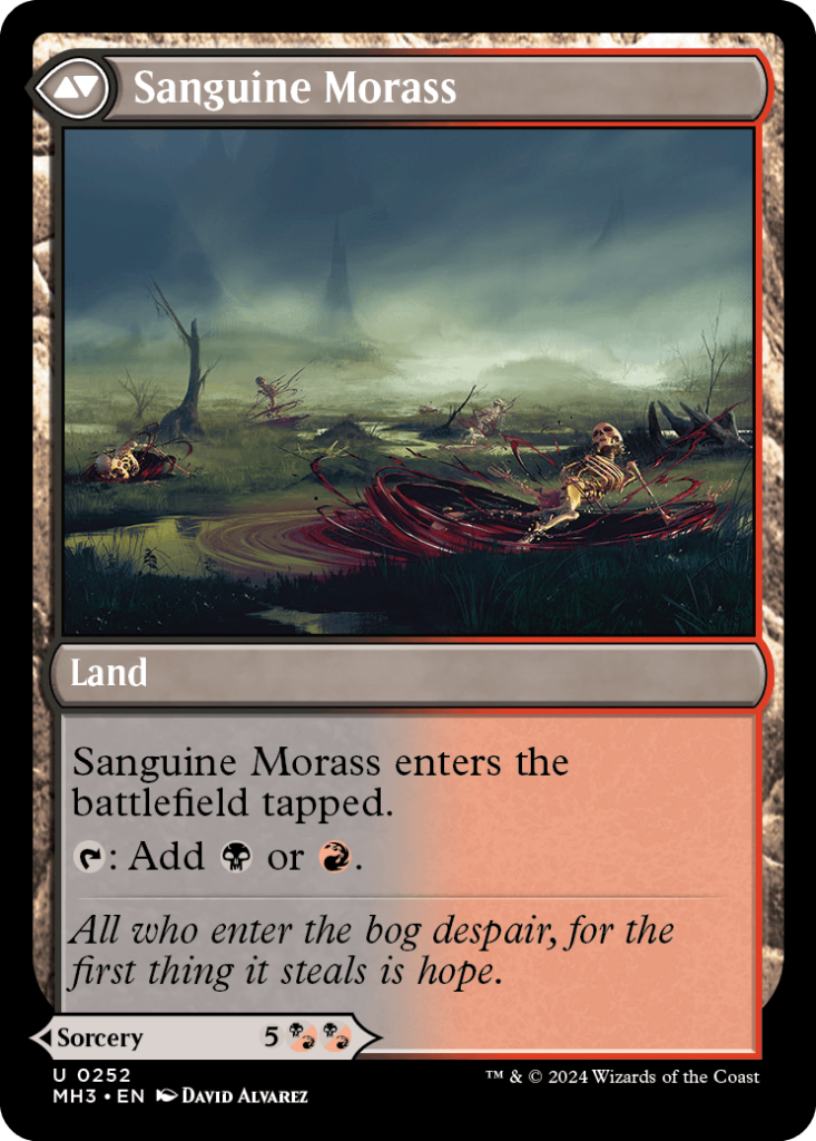 Magic: The Gathering card: Sanguine Morass, Land