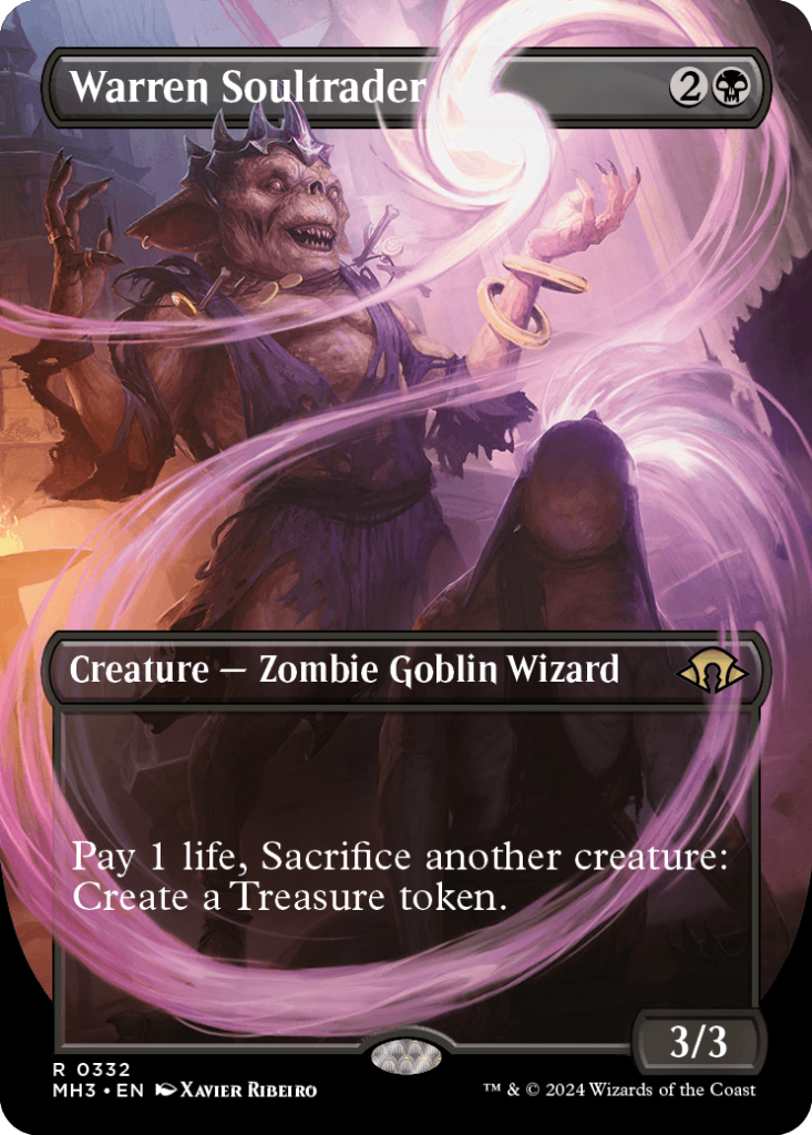 Magic: The Gathering card: Warren Soultrader, Creature - Zombie Goblin Wizard