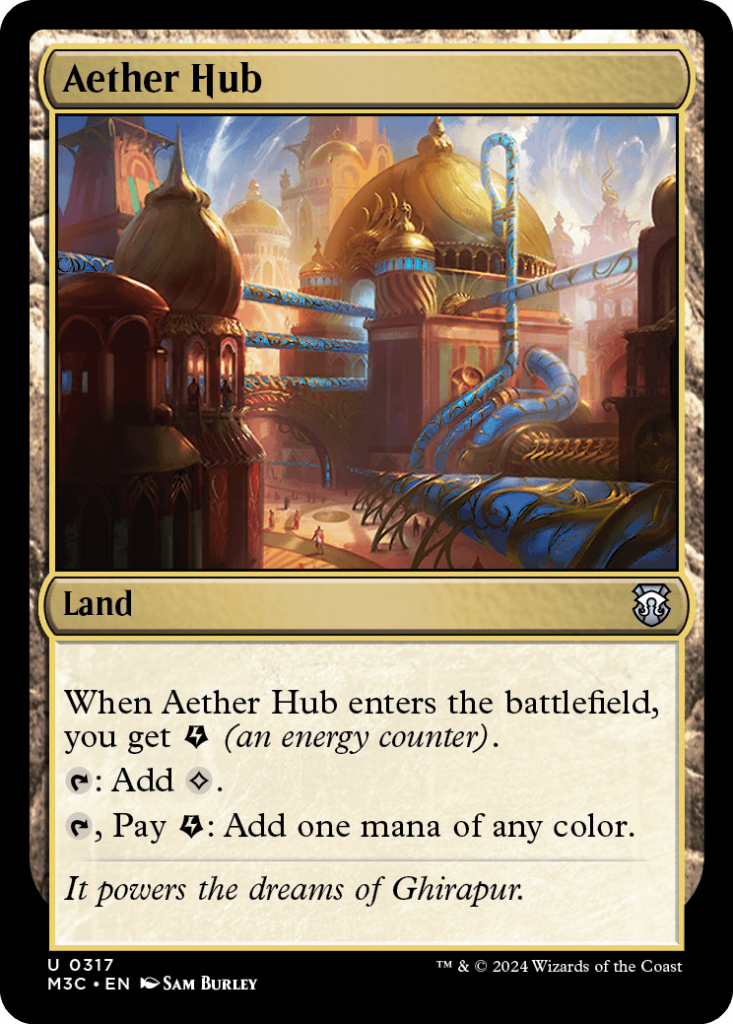 Magic: The Gathering card: Aether Hub, Land