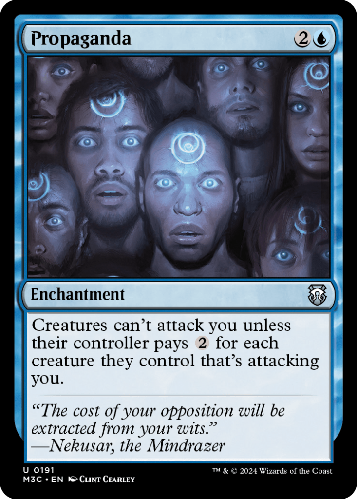 Magic: The Gathering card: Propaganda, Enchantment