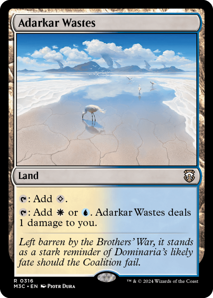 Magic: The Gathering card: Adarkar Wastes, Land