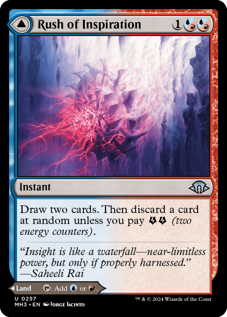 Magic: The Gathering card: Rush of Inspiration