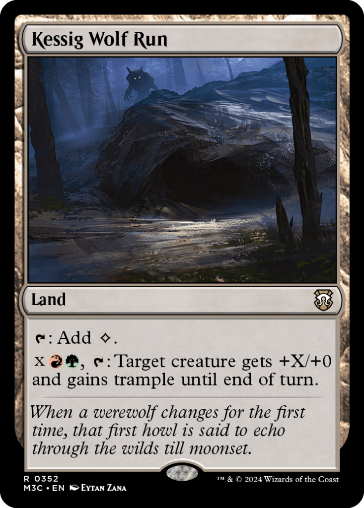 Magic: The Gathering card: Kessig Wolf Run, Land