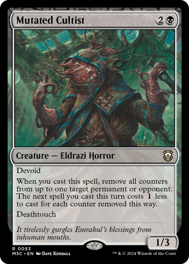 Magic: The Gathering card: Mutated Culrist, Creature - Eldrazi Horror