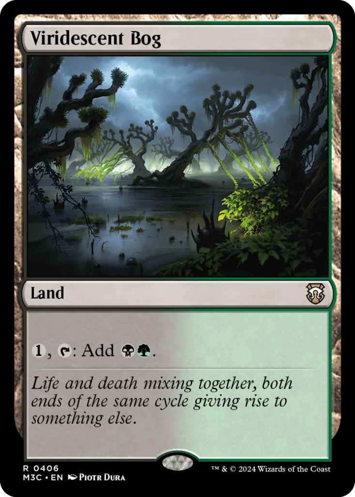 Magic: The Gathering card: Viridescent Bog, Land