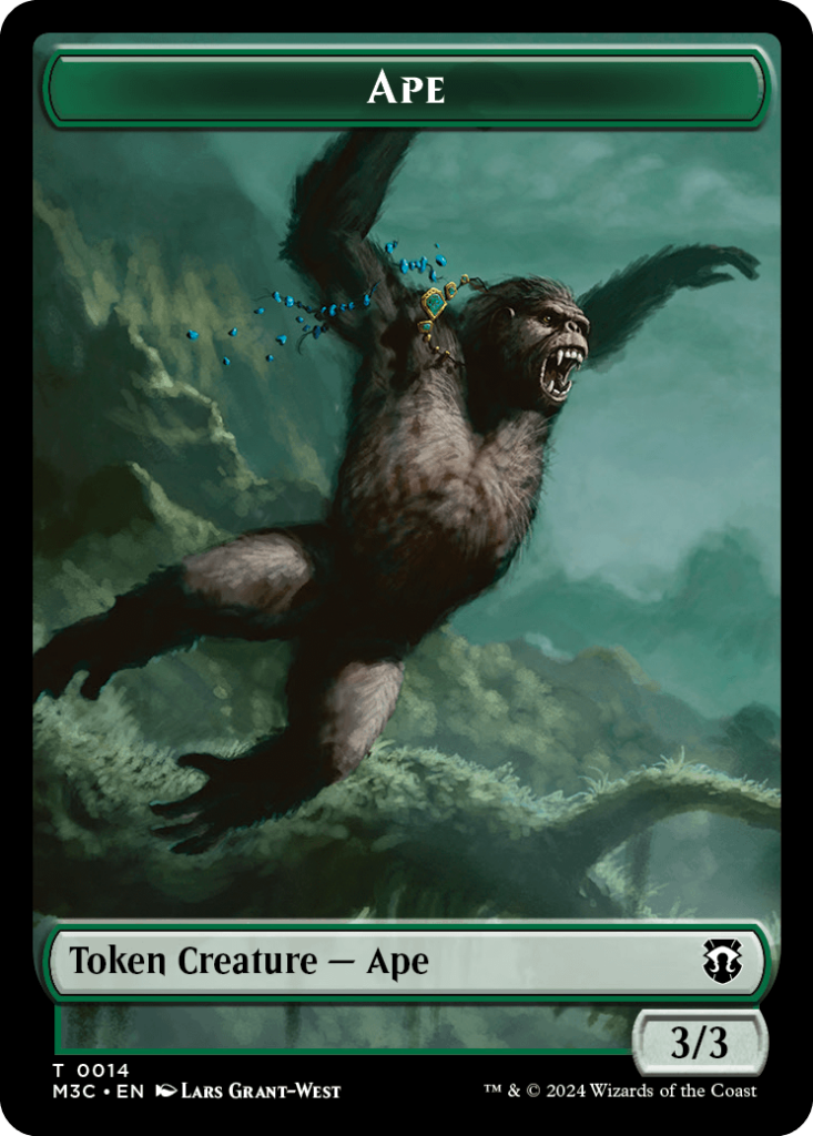 Magic: The Gathering card: Ape, Token Creature