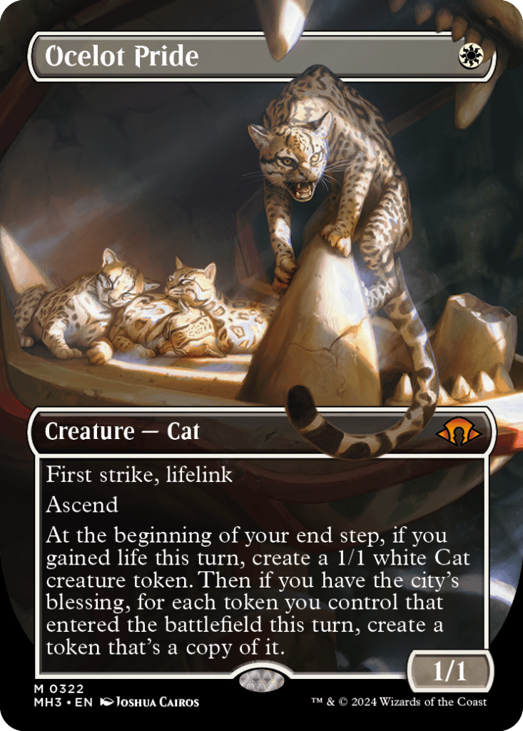 Magic: The Gathering card: Ocelot Pride, Creature - Cat