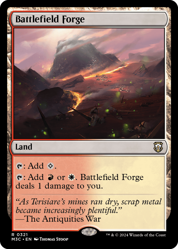 Magic: The Gathering card: Battlefield Forge, Land