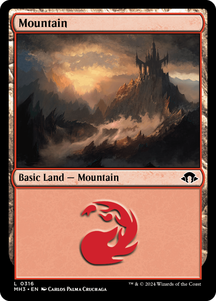 Magic: The Gathering card: Mountain, Basic Land