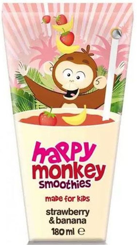 Strawberry and banana smoothie 180 ml