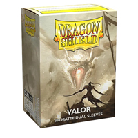 Dragon Shield - Dual Matte Standard Size Sleeves 100pk - Valor Cream