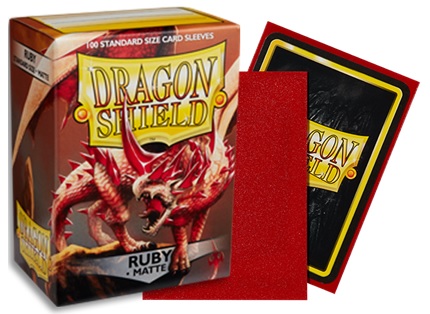 Dragon Shield – Matte Standard Size Sleeves – Ruby