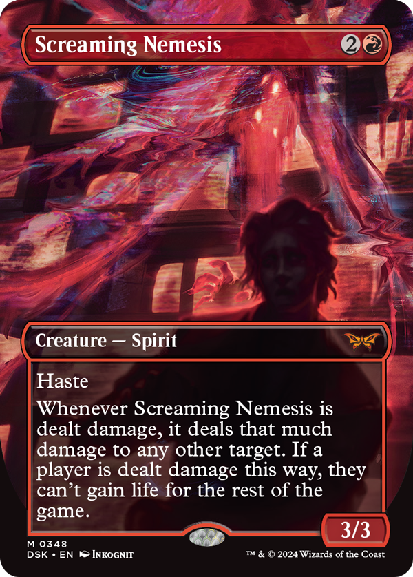 Magic The Gathering Card, Screaming Nemesis, Screaming Nemesis, Creature - Spirit