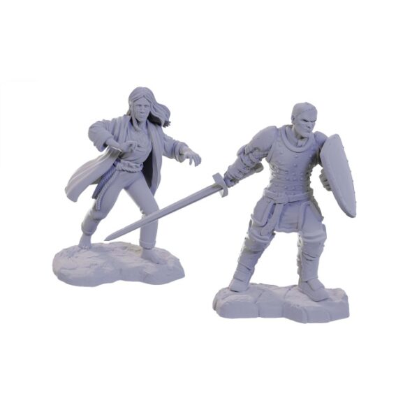 Reborn Paladin & Warlock D&D Nolzur's Marvelous Unpainted Miniatures