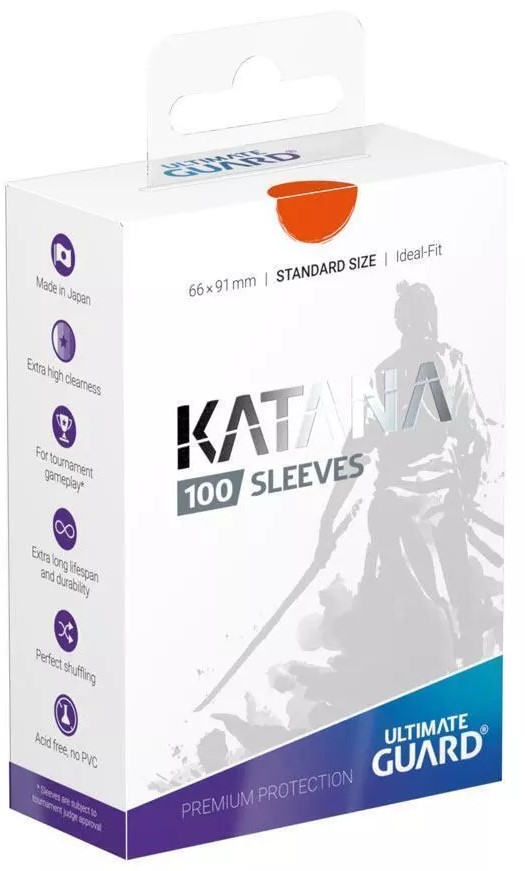 Ultimate Guard Katana 100 Standard Size Sleeves – Orange