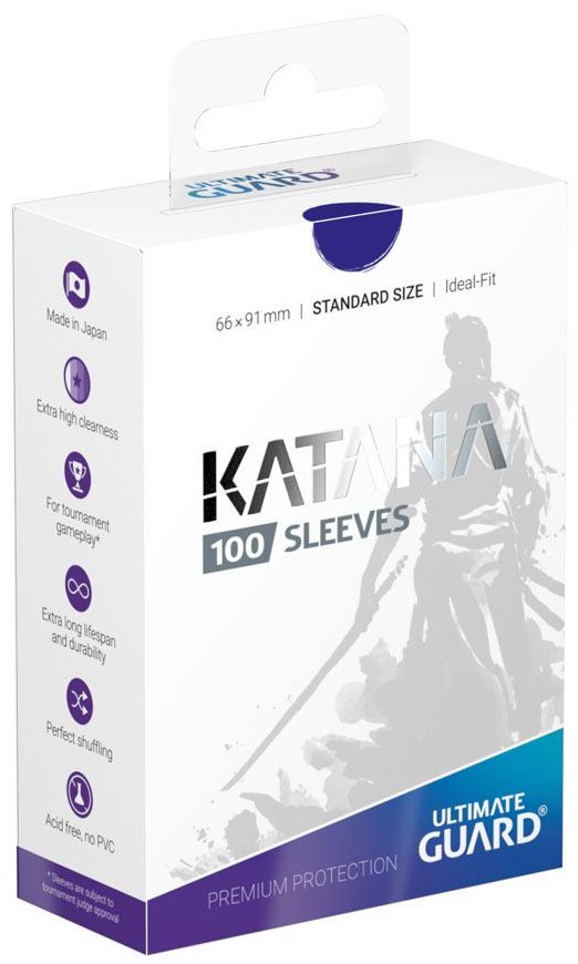 Ultimate Guard Katana 100 Standard Size Blue Sleeves 66 x 91mm