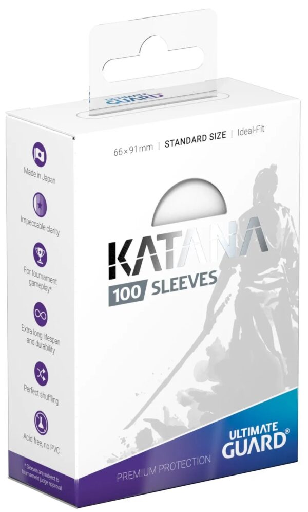 Ultimate Guard Katana 100 Standard Size Sleeves 66 x 91mm - White