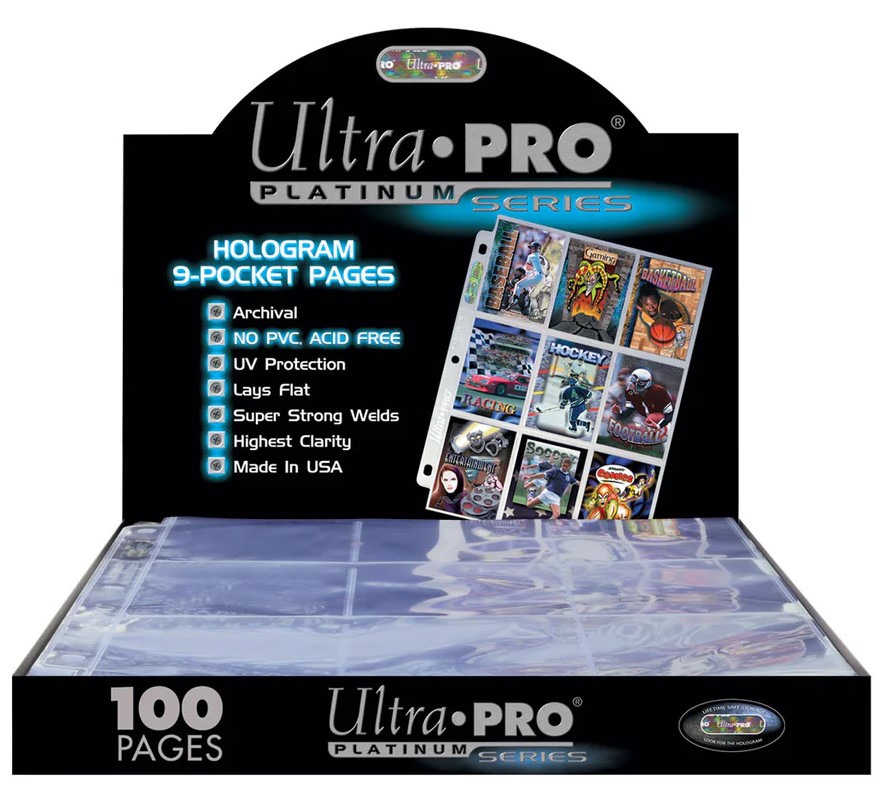 Ultra Pro - 9 Pocket Trading Card Pages - Platinum Series