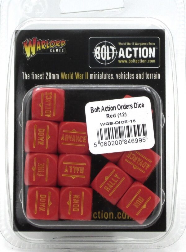 Warlord Games Bolt Action: Orders Dice Pack - Red