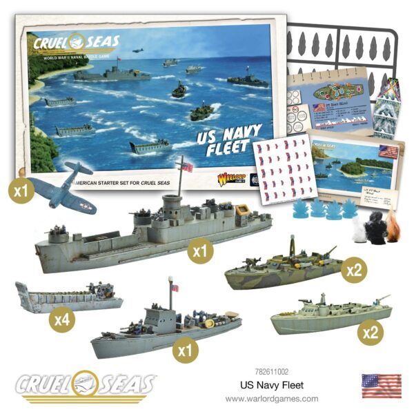 Warlord Games Cruel Seas US Navy Fleet Wgcs-782611002