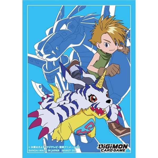 Digimon Card Game Official 2023 Deck Protectors (60 sleeves) - Gabumon & Matt