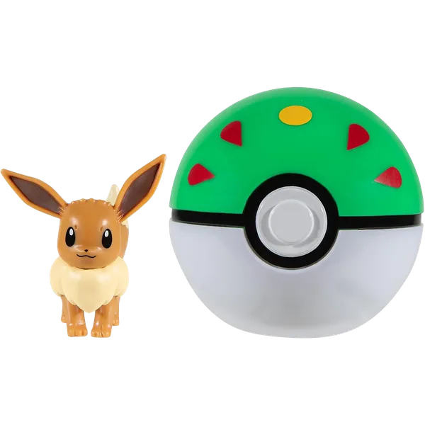 Pokémon Clip 'N' Go Eevee and Friend Ball Playset, 2 pcs.