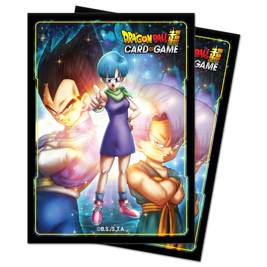 Standard Sleeves For Dragon Ball Fusion - Bulma, Vegeta and Trunks (65 Sleeves)