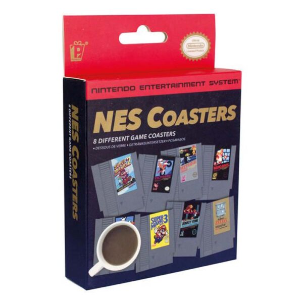 Nintendo NES Game Cartridge Cup Coaster Gift Set