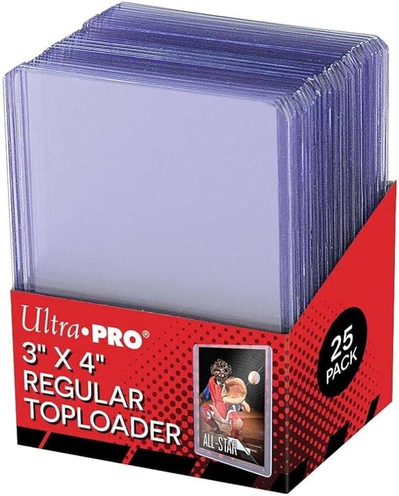 Ultra Pro - 3 x 4 Inch Toploaders Clear 25 Pack