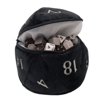 Ultra Pro – D20 Plush Dice Bag – Black