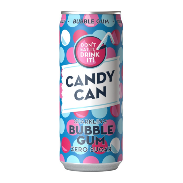 Candy Can Sparkling Bubble Gum Drink 330ml