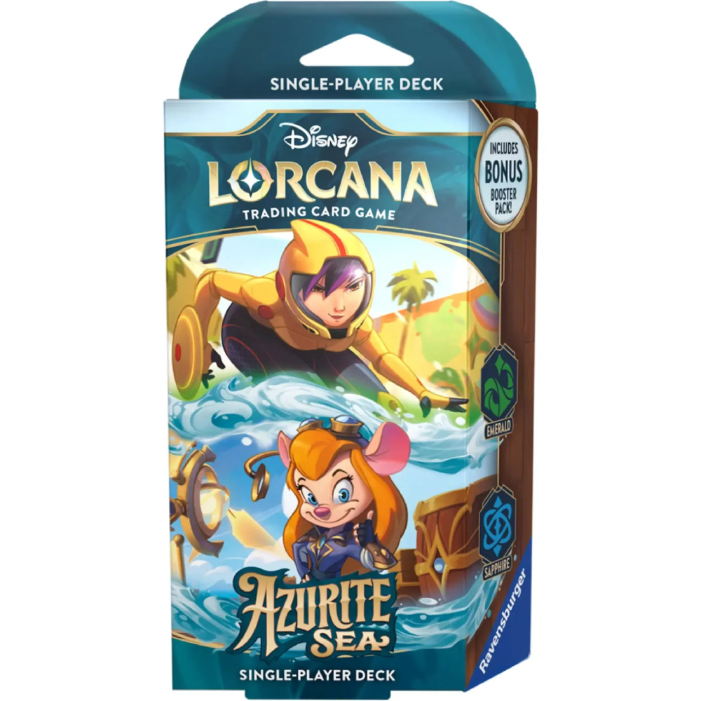 Disney Lorcana Trading Card Game: Azurite Sea Emerald and Sapphire Single-Player Deck