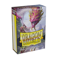 Dragon Shield - Matte Japanese Size Sleeves - Pink Diamond