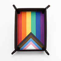 Fanroll - Pride Fold Up Velvet Dice Tray - Rainbow Flag