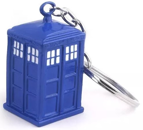 Keyrings Dr Who Tardis, Cassette etc..