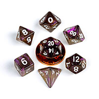 Mini Polyhedral Dice Set: Stardust Supervolcano