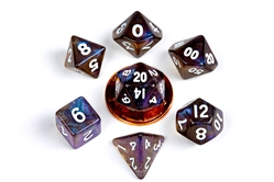 Mini Polyhedral Dice Set: Stardust Galaxy