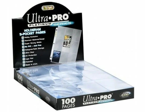 Ultra Pro - 9 Pocket Trading Card Platinum Series - 100 Pages