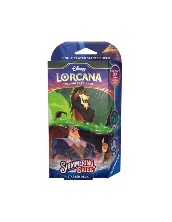 Disney Lorcana TCG Shimmering Skies Set 5 - Emerald & Steel Starter Deck