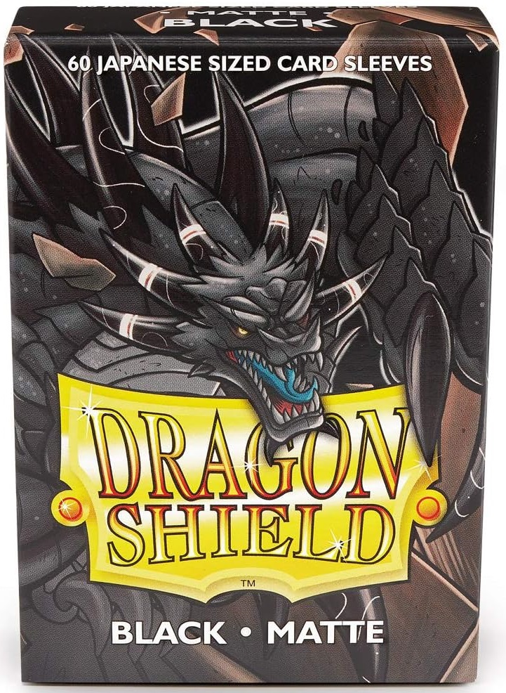 Dragon Shield - Matte Japanese Size Sleeves - Black