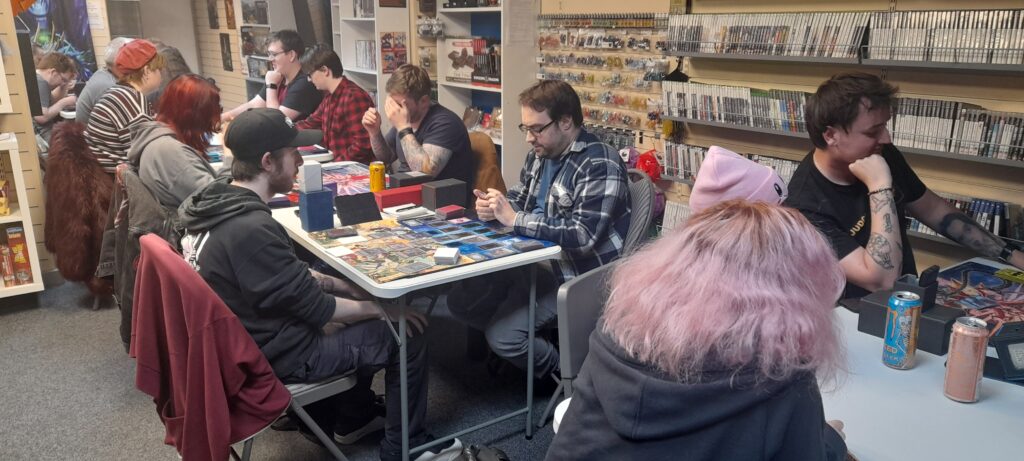 Yu-Gi-Oh OTS tournament with Lewis, Brian, Lydia, Marcus and many others.