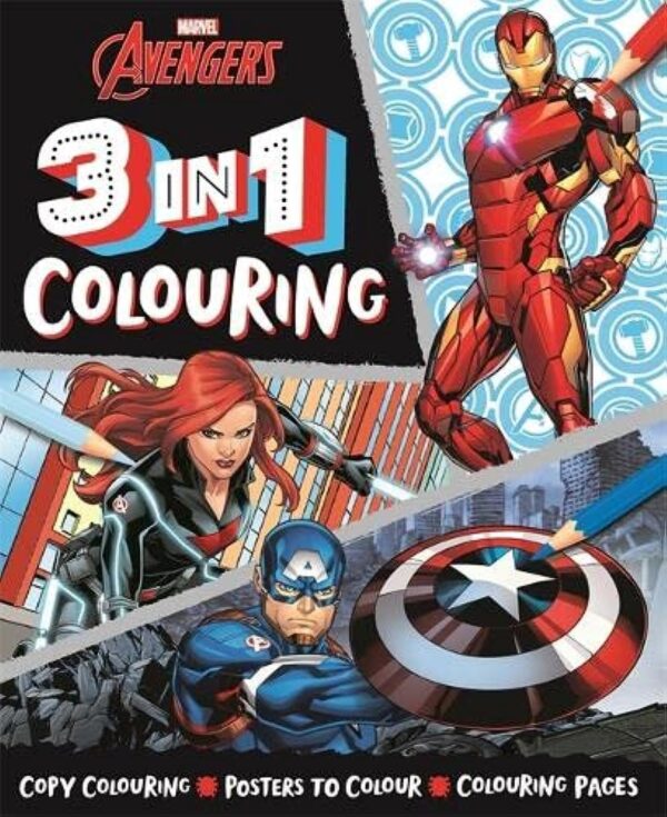 Avengers 3-in-1 Colouring Book, ISBN: 9781837959693