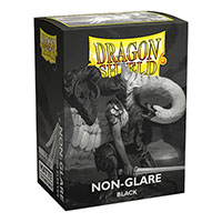 Dragon Shield - Matte Standard Size Sleeves 100pk - Non-Glare Black