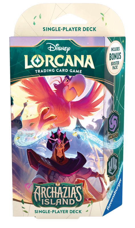 Disney Lorcana - Archazia's Island Starter Deck - Amethyst & Steel (Iago & Jafar)