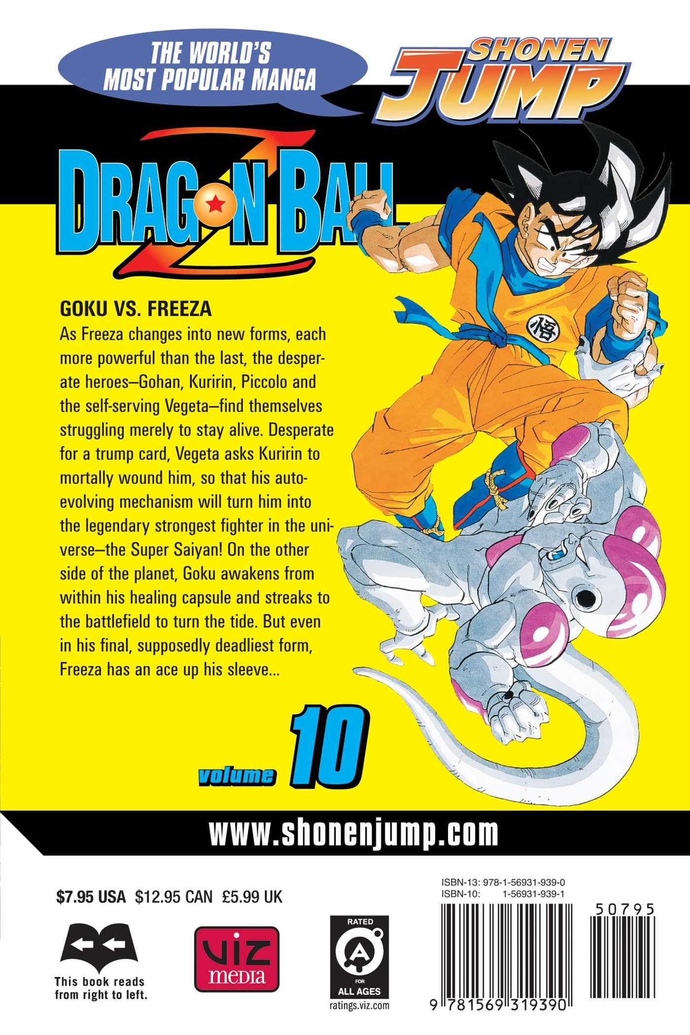 Dragon Ball Z, Vol. 10, ISBN: 9781569319390